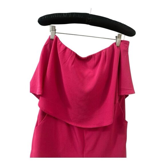 She + Sky strapless romper, Pink, size L - Picture 3 of 4